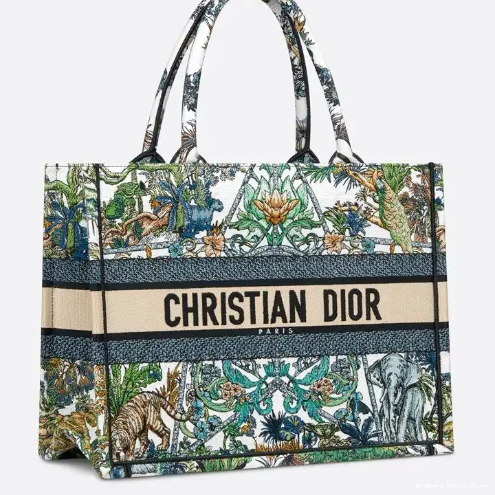 Cheap de Multicolor Book Canvas Motif Etoile Tote Voyage Dior 0408 Hot Sale